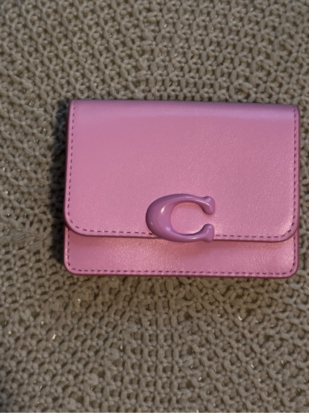 Coach Pink Bandit Card Case